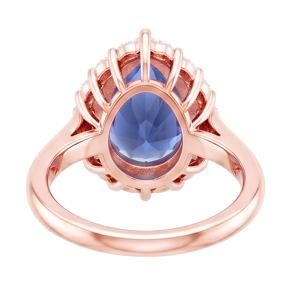 Echter Diamant Ring 3.75 Karat - 14K Roségold