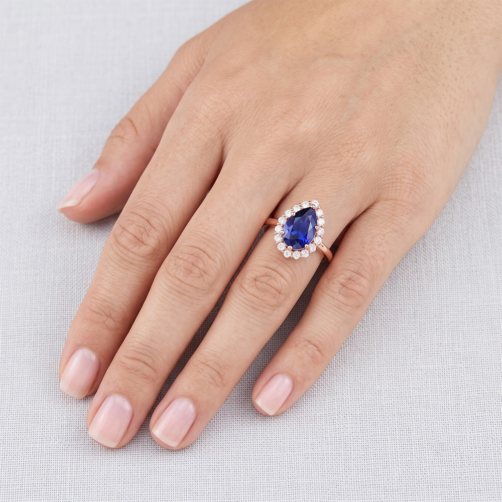 Echter Diamant Ring 3.75 Karat - 14K Roségold