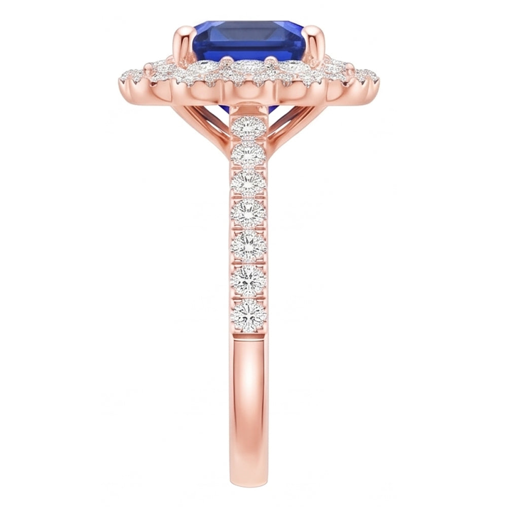 Echter Diamant Ring 3.75 Karat - 14K Roségold