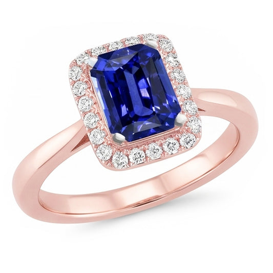 Echter Diamant Ring 3 Karat - 14K Bicolor Gold