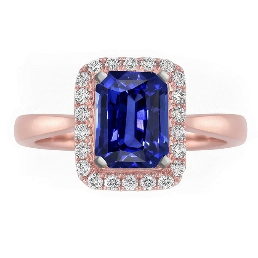 Echter Diamant Ring 3 Karat - 14K Bicolor Gold