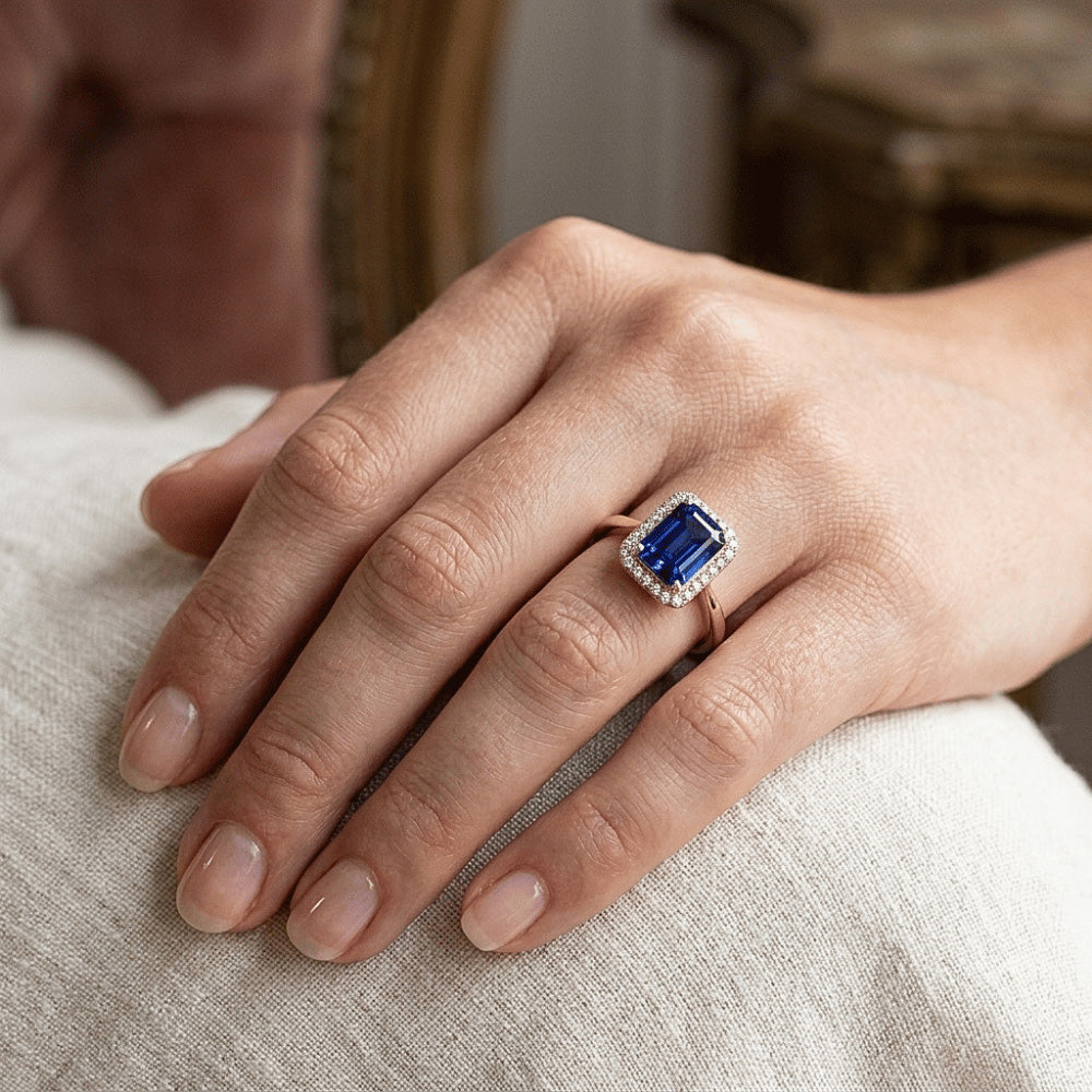 Echter Diamant Ring 3 Karat - 14K Bicolor Gold