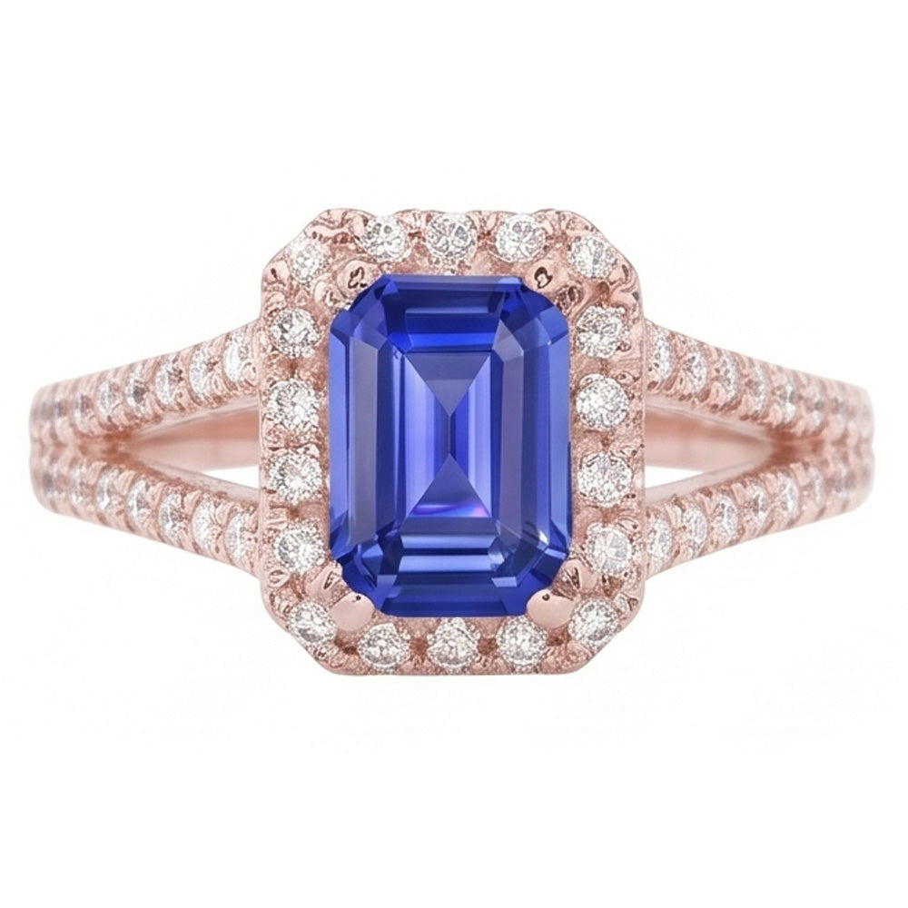 Echter Diamant Ring 3 Karat - 14K Roségold