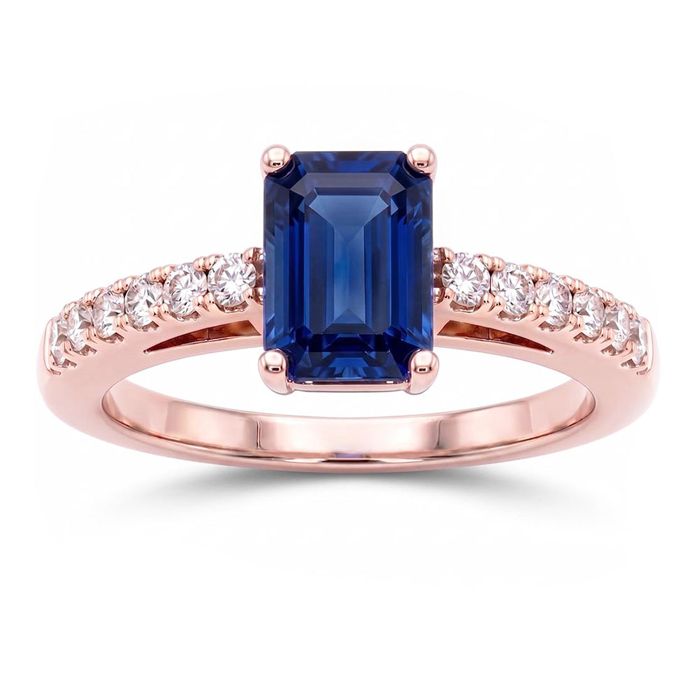 Echter Diamant Ring 3 Karat - 14K Roségold