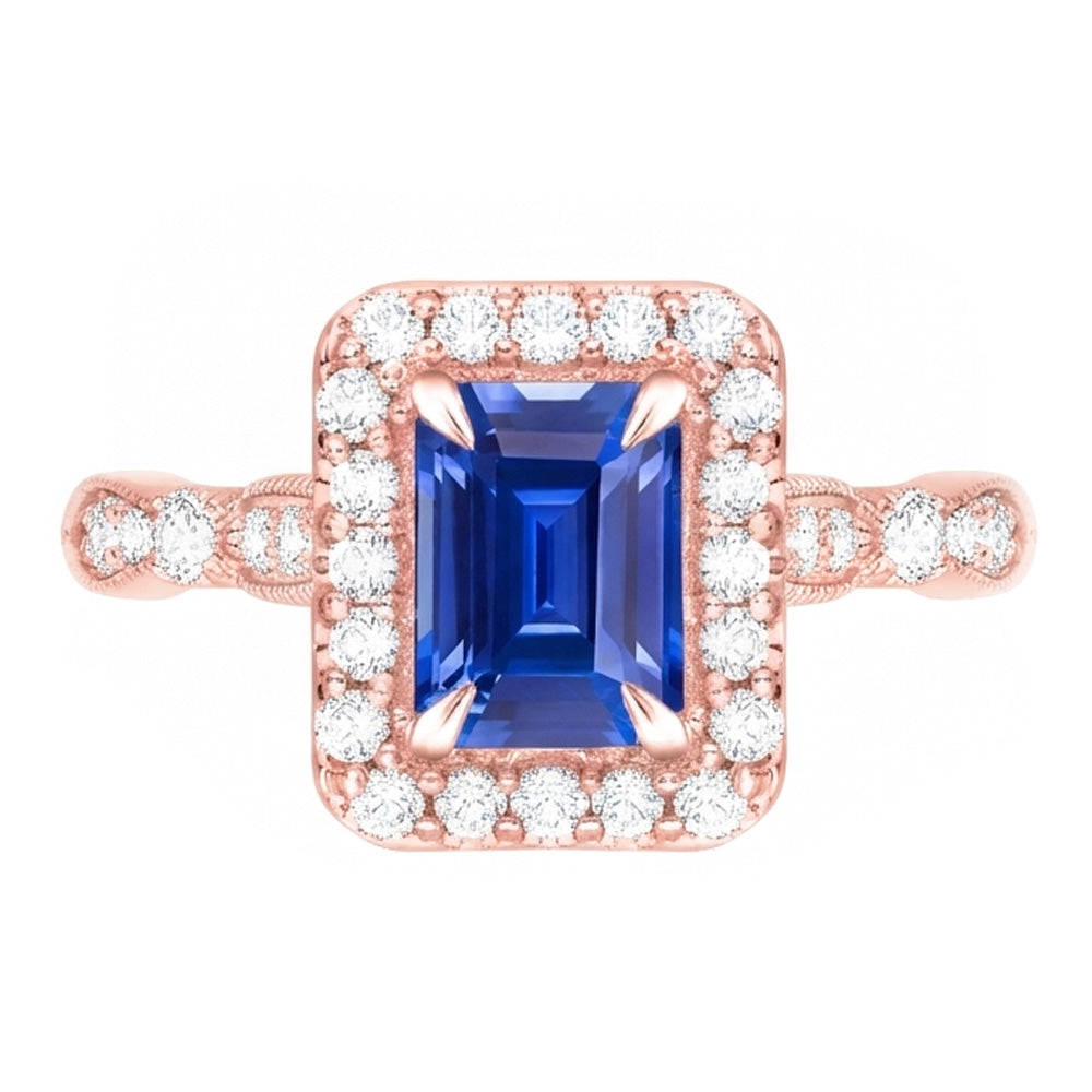 Echter Diamant Ring 3 Karat - 14K Roségold