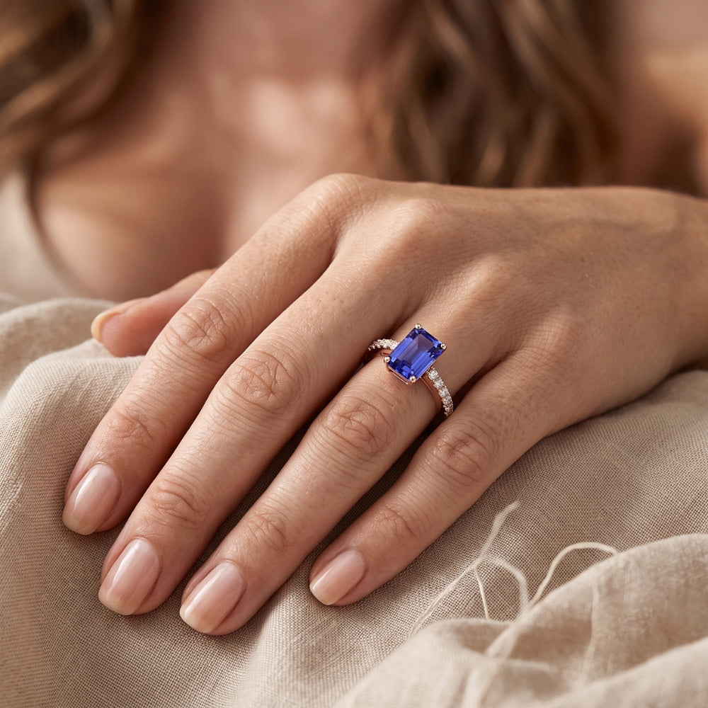 Echter Diamant Ring 3 Karat - 14K Roségold