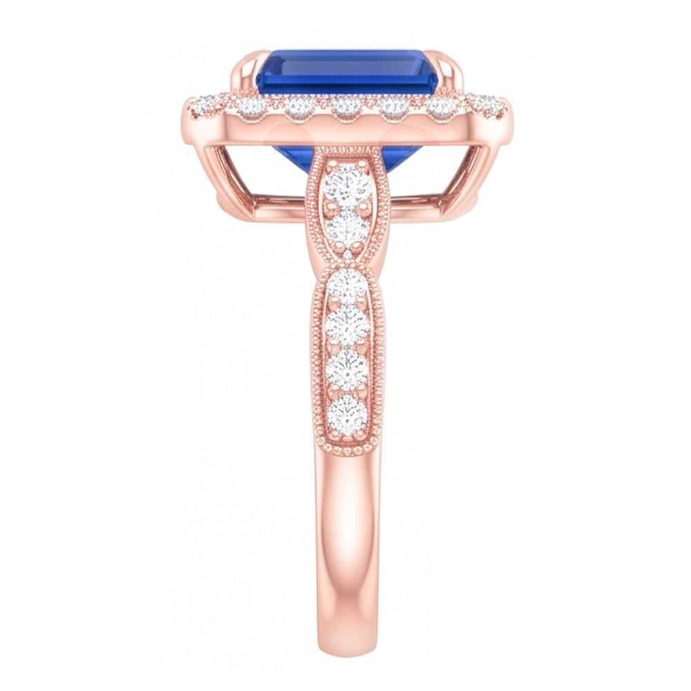 Echter Diamant Ring 3 Karat - 14K Roségold