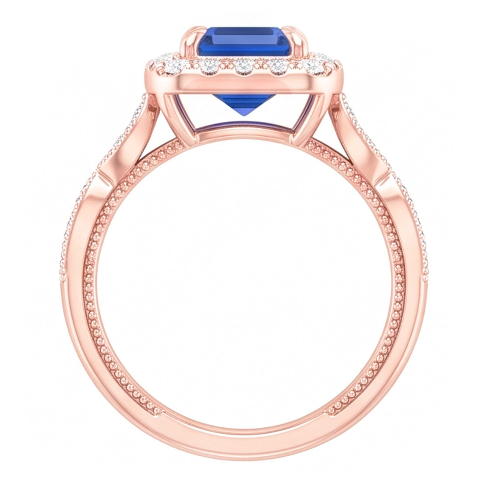 Echter Diamant Ring 3 Karat - 14K Roségold