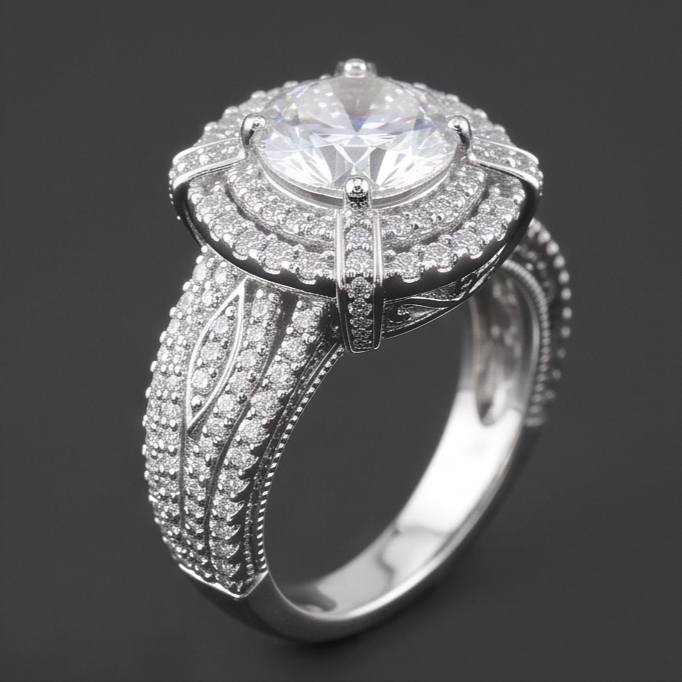 Echter Diamant Ring 3 Karat