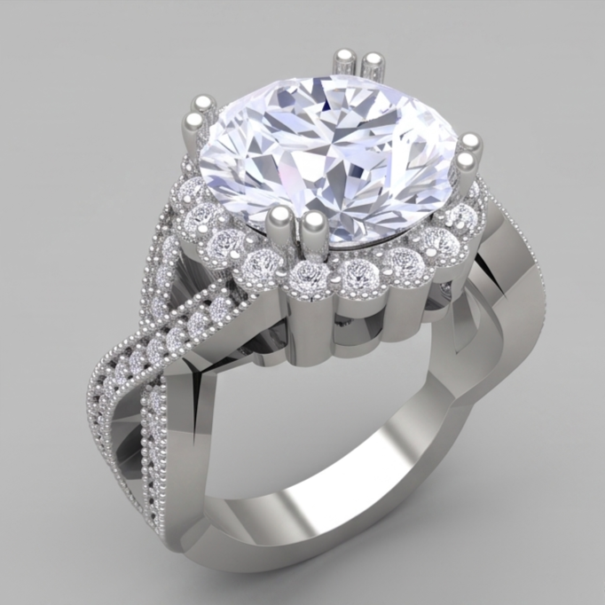 Echter Diamant Ring 3 Karat