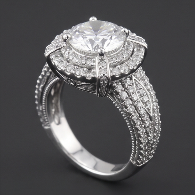 Echter Diamant Ring 3 Karat