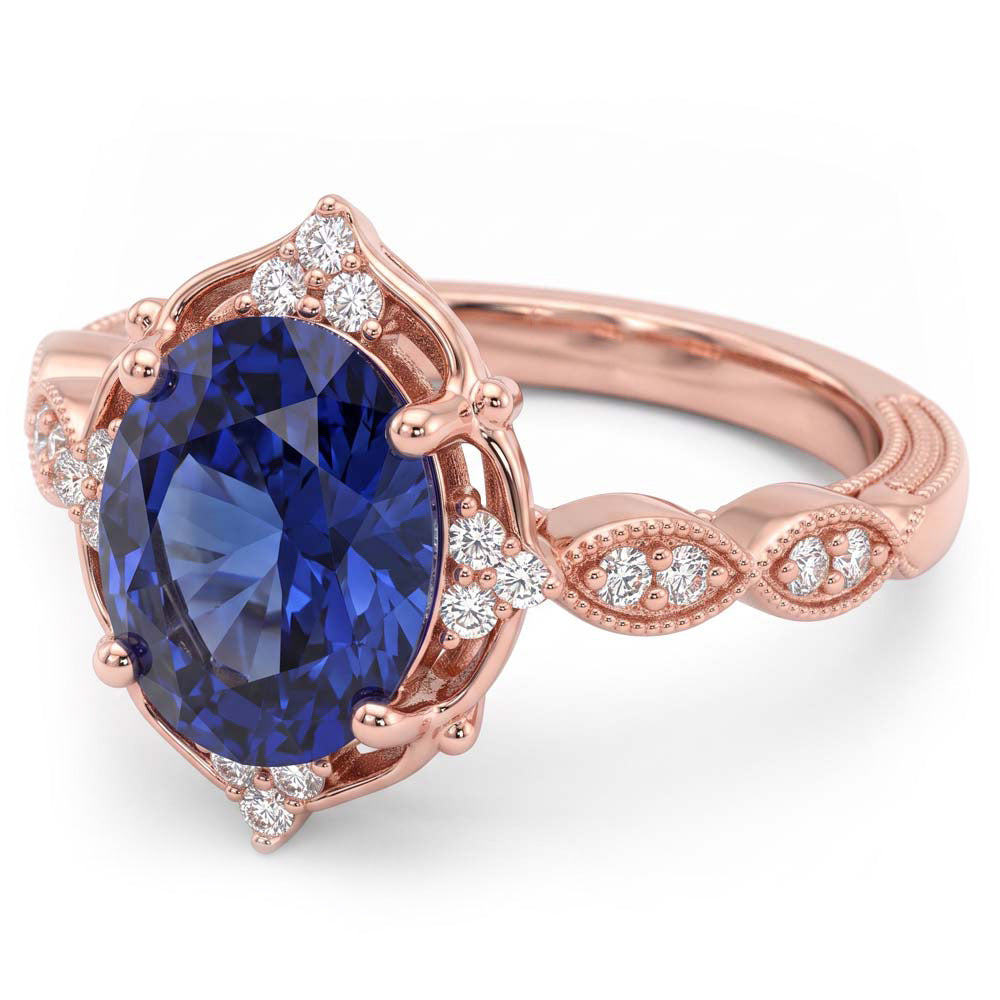 Echter Diamant Ring 3 Karat - Roségold