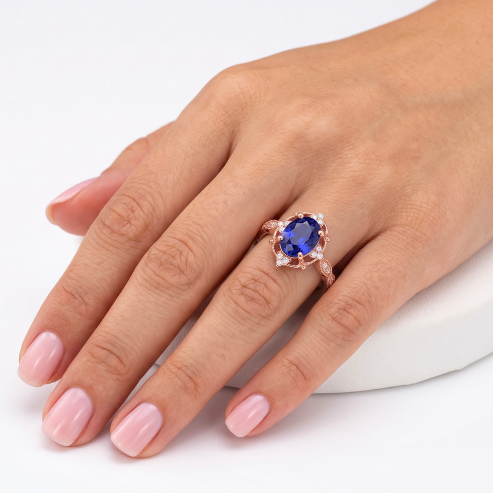 Echter Diamant Ring 3 Karat - Roségold