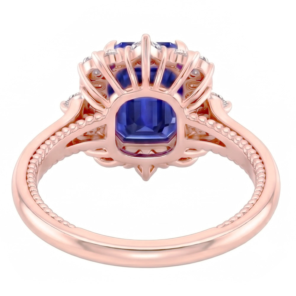 Echter Diamant Ring 4.25 Karat - 14K Roségold