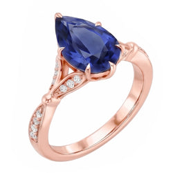 Echter Diamant Ring 4.50 Karat - 14K Roségold