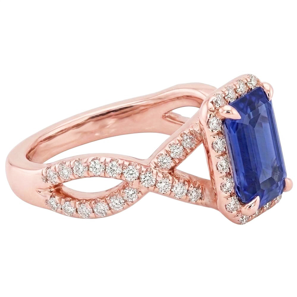 Echter Diamant Ring 4.50 Karat - 14K Roségold