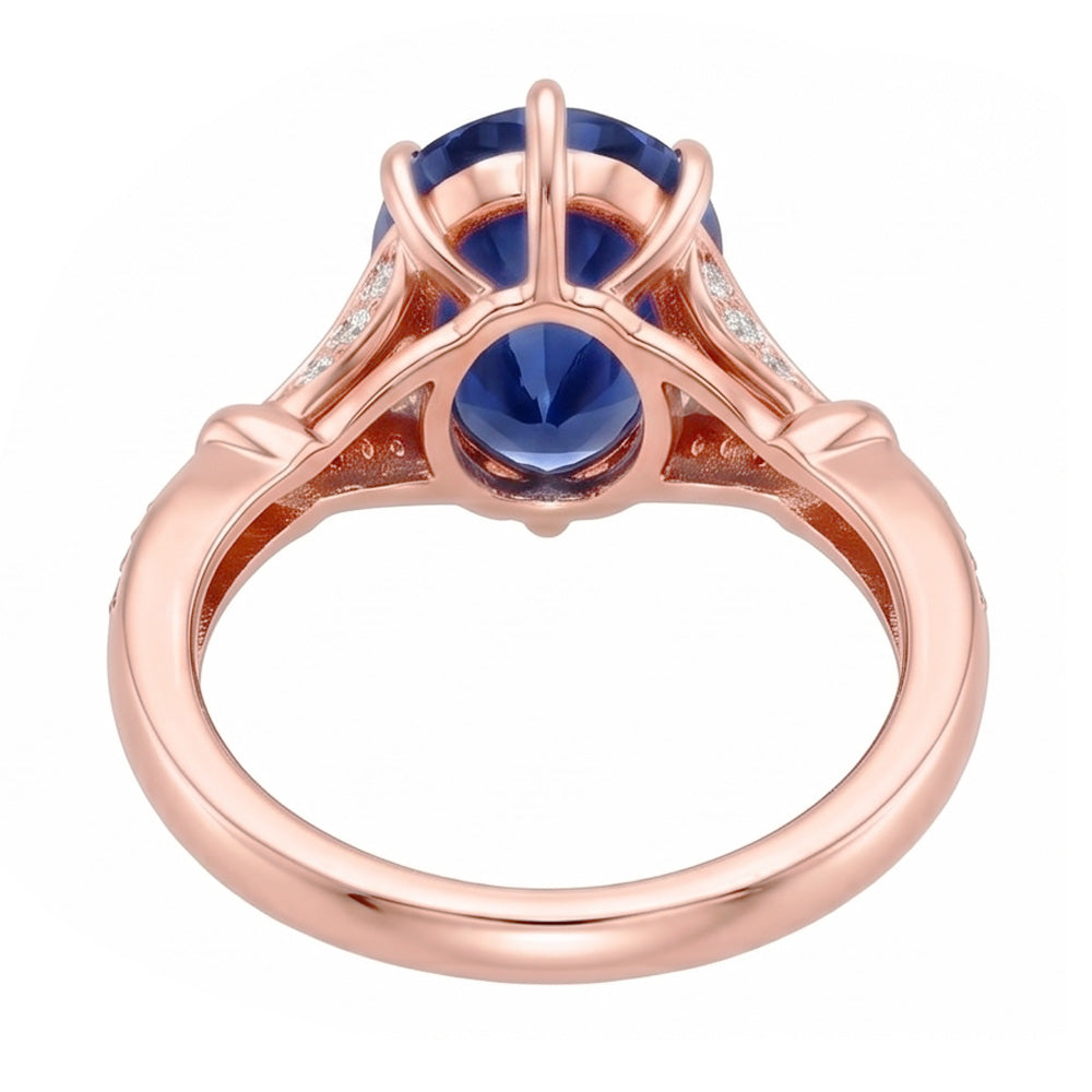 Echter Diamant Ring 4.50 Karat - 14K Roségold