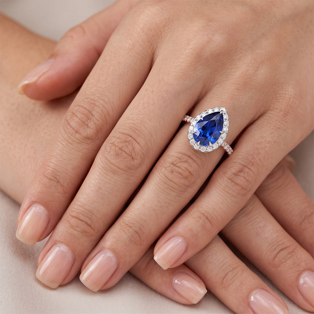 Echter Diamant Ring 4 Karat - 14K Bicolor Gold
