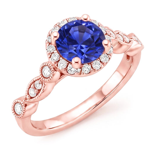 Echter Diamant Ring 4 Karat - 14K Roségold