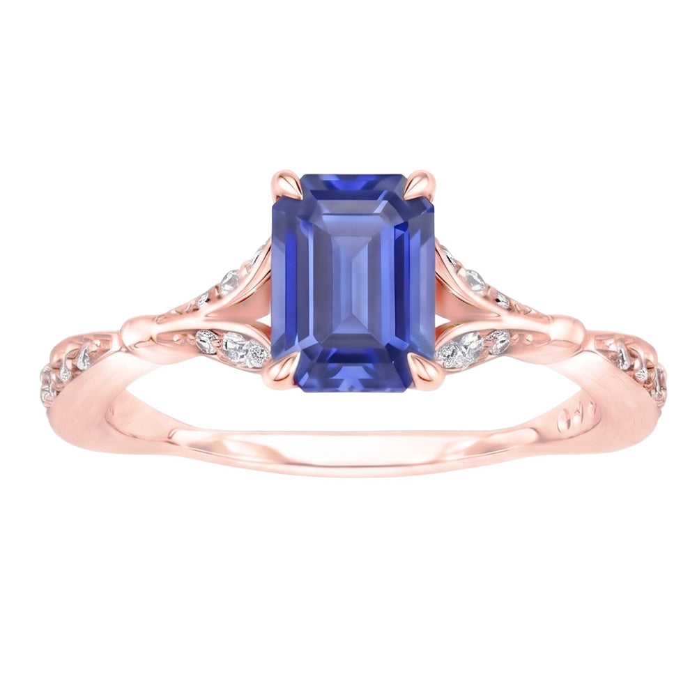 Echter Diamant Ring 4 Karat - 14K Roségold