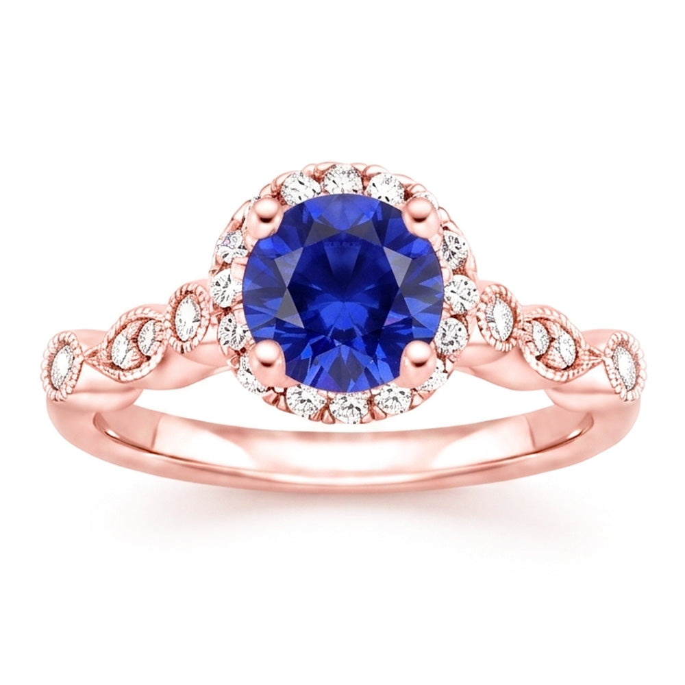 Echter Diamant Ring 4 Karat - 14K Roségold