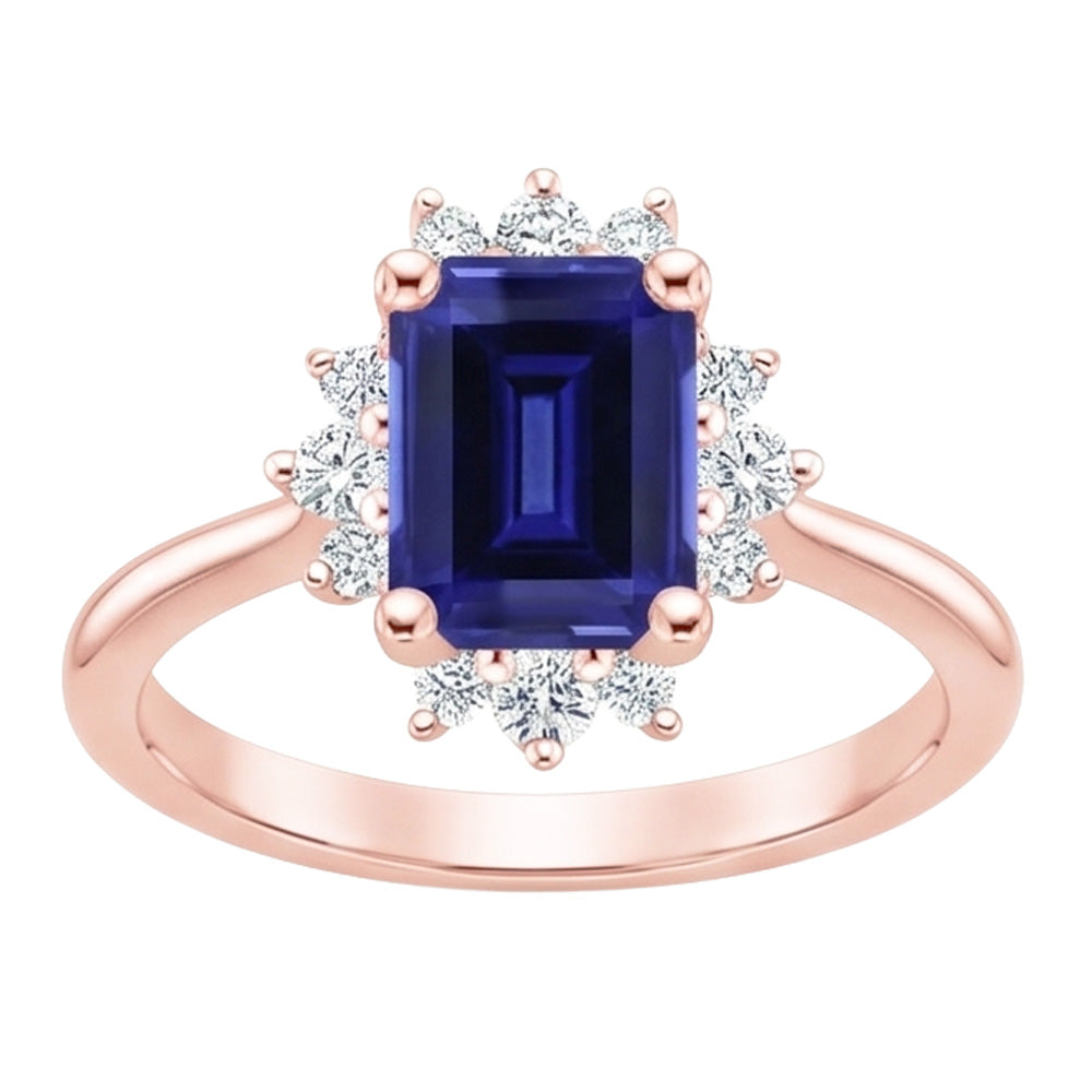 Echter Diamant Ring 4 Karat - 14K Roségold