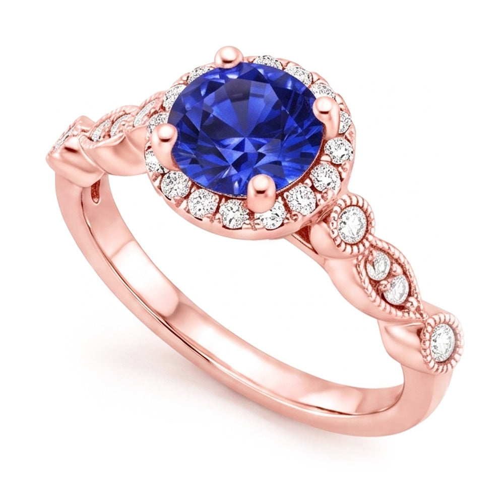 Echter Diamant Ring 4 Karat - 14K Roségold