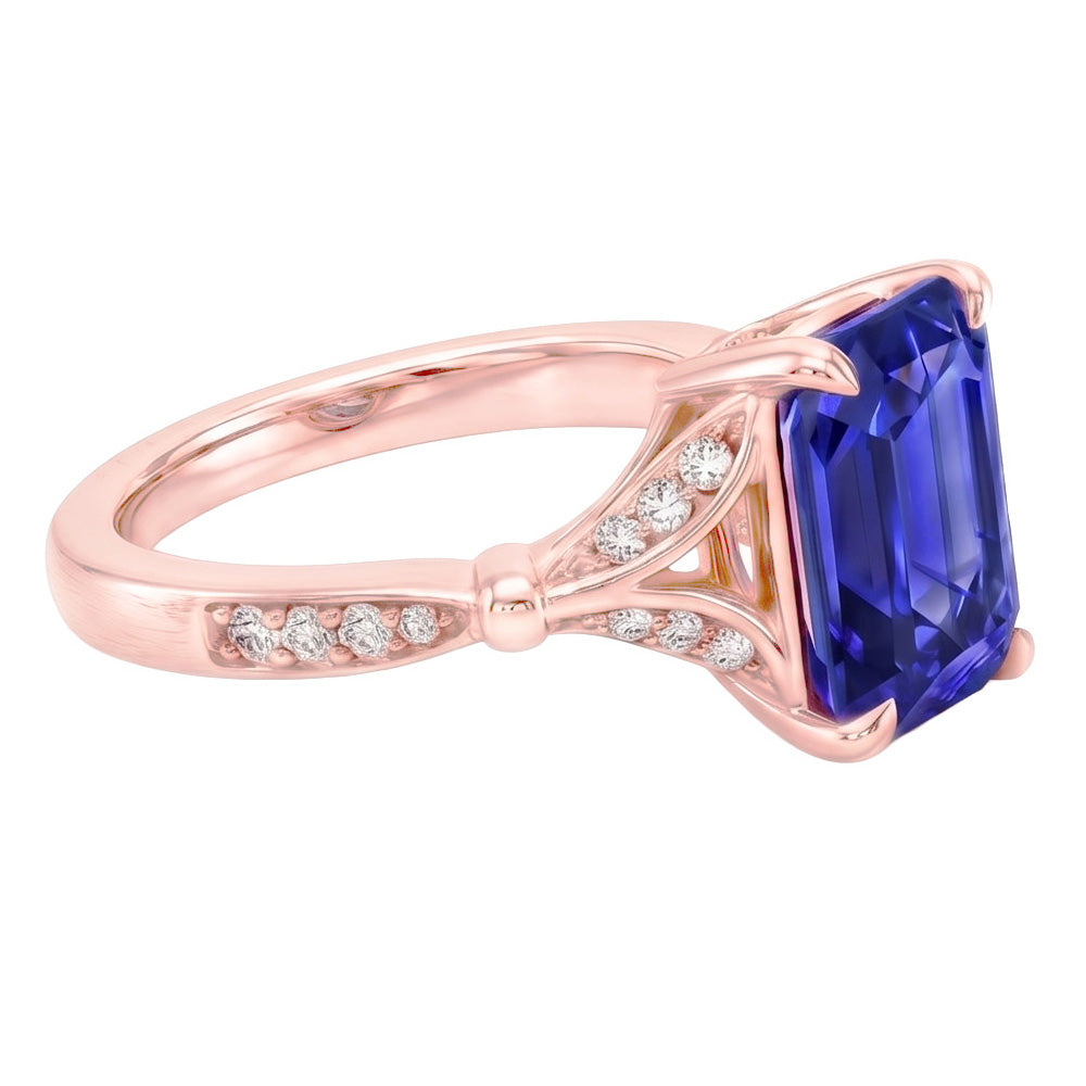 Echter Diamant Ring 4 Karat - 14K Roségold