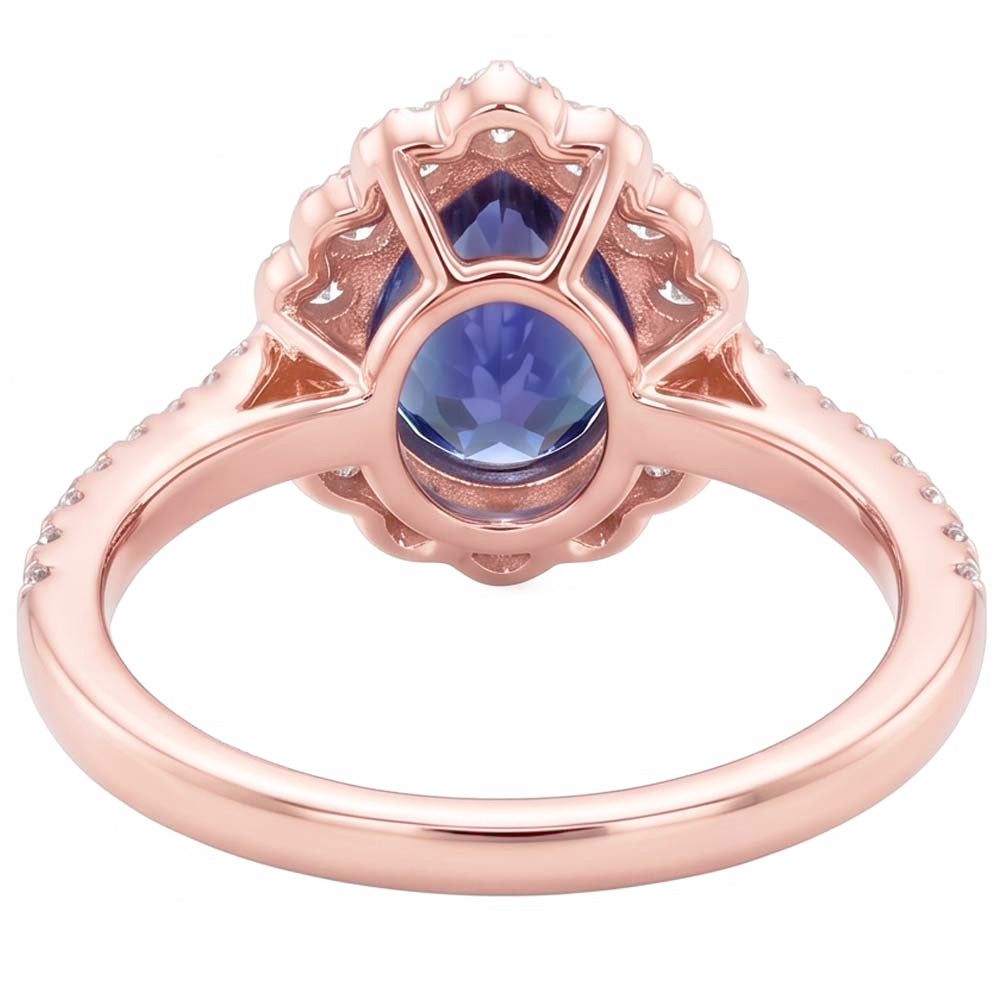 Echter Diamant Ring 4 Karat - 14K Roségold