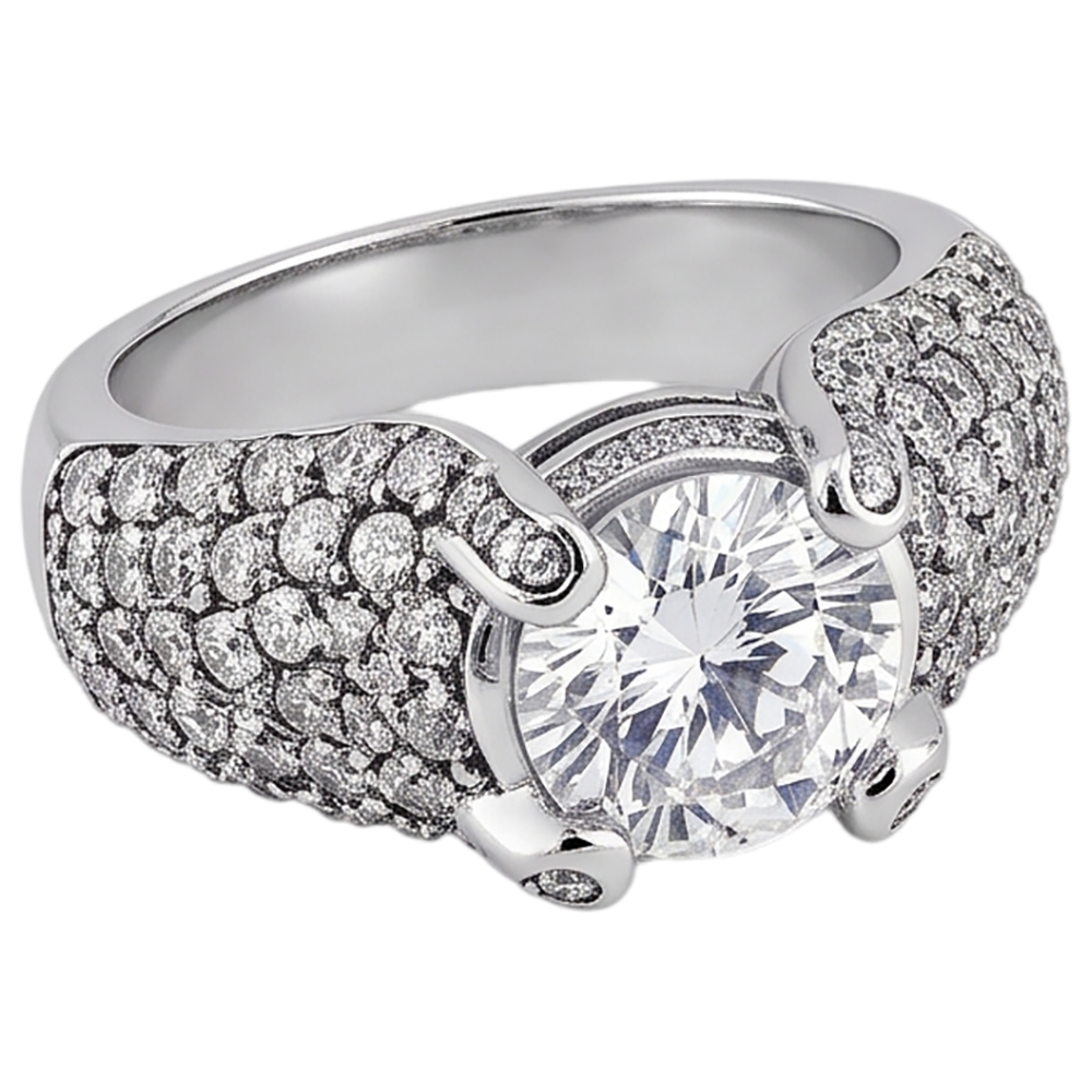 Echter Diamant Ring 4 Karat