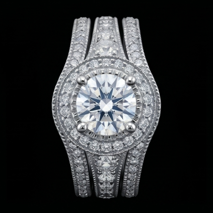 Echter Diamant Ring 4 Karat