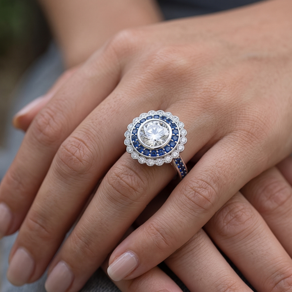 Echter Diamant Ring 4 Karat