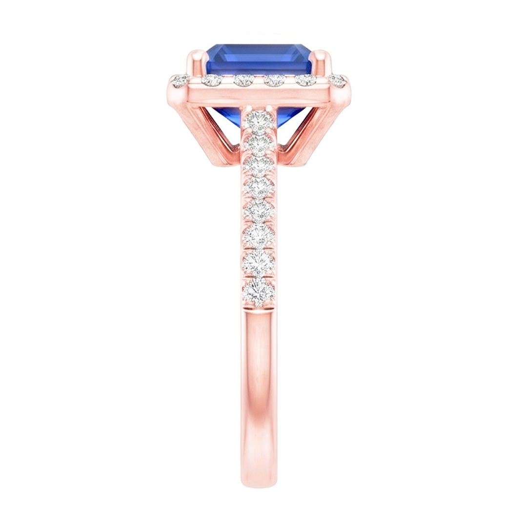 Echter Diamant Ring 5.25 Karat - 14K Roségold