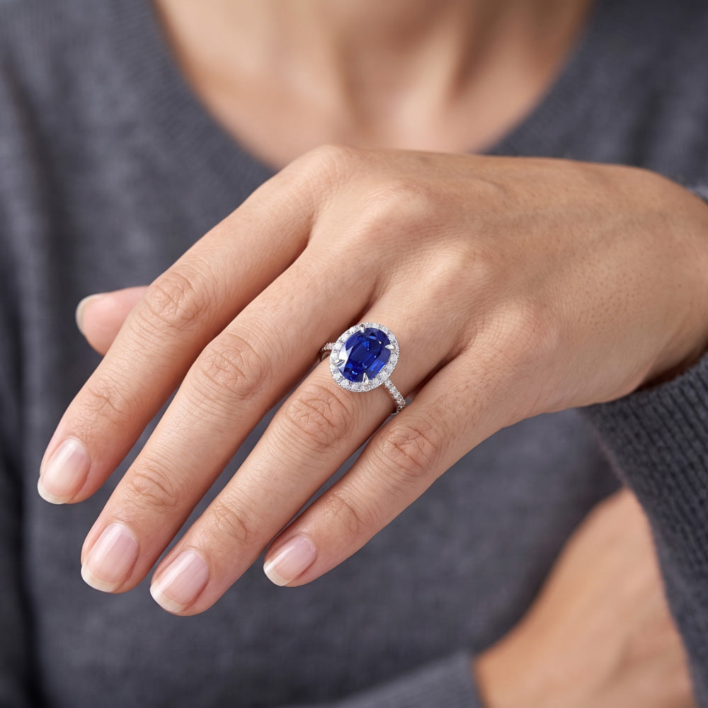 Echter Diamant Ring 5 Karat - 14K Bicolor Gold