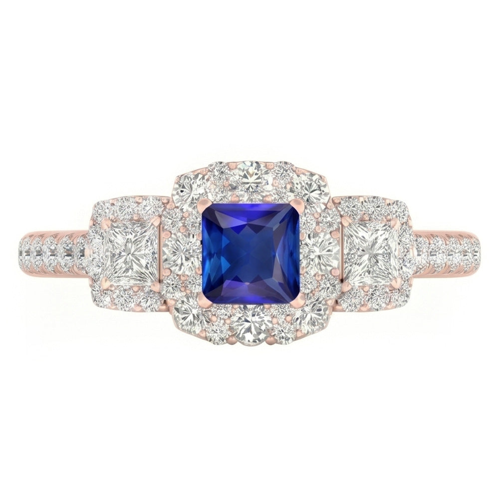 Echter Diamant Ring 5 Karat - 14K Roségold