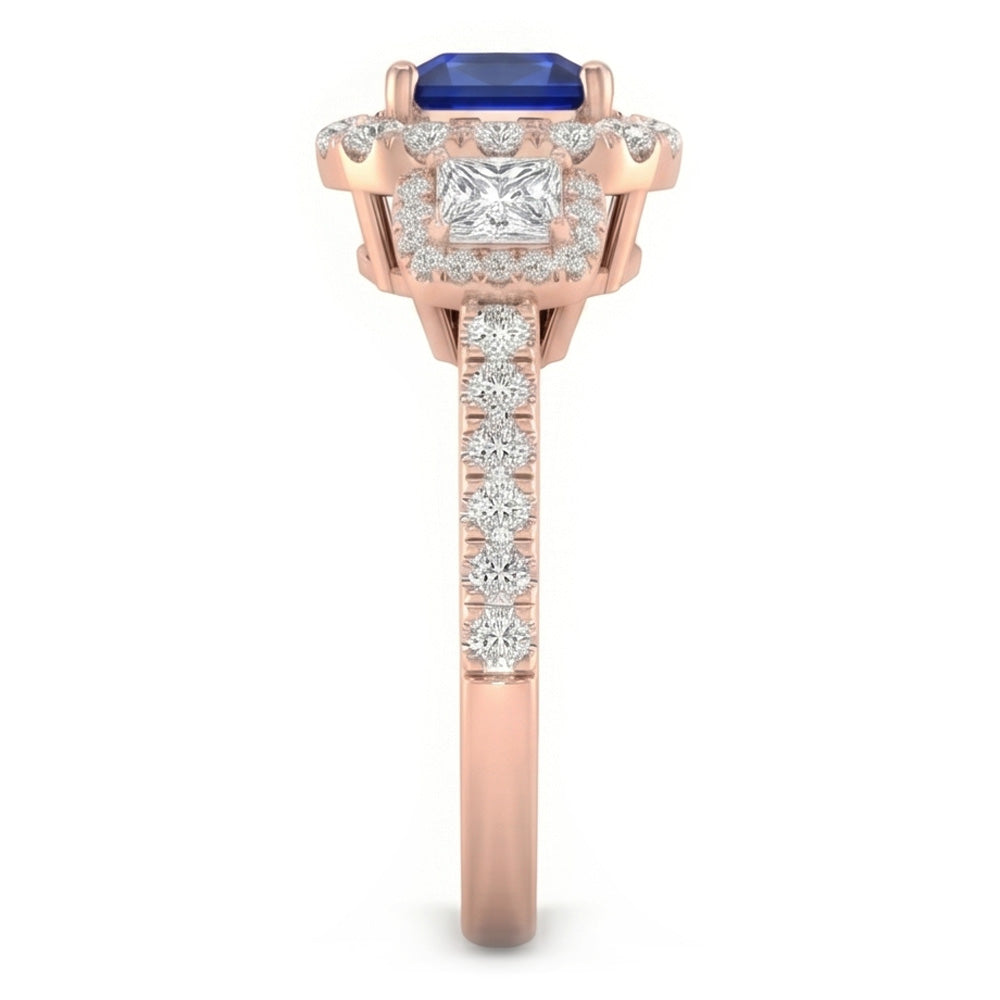 Echter Diamant Ring 5 Karat - 14K Roségold