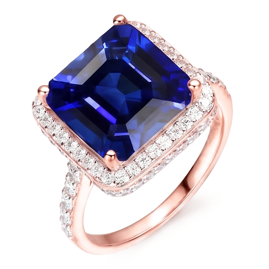 Echter Diamant Ring 6 Karat - 14K Bicolor Gold