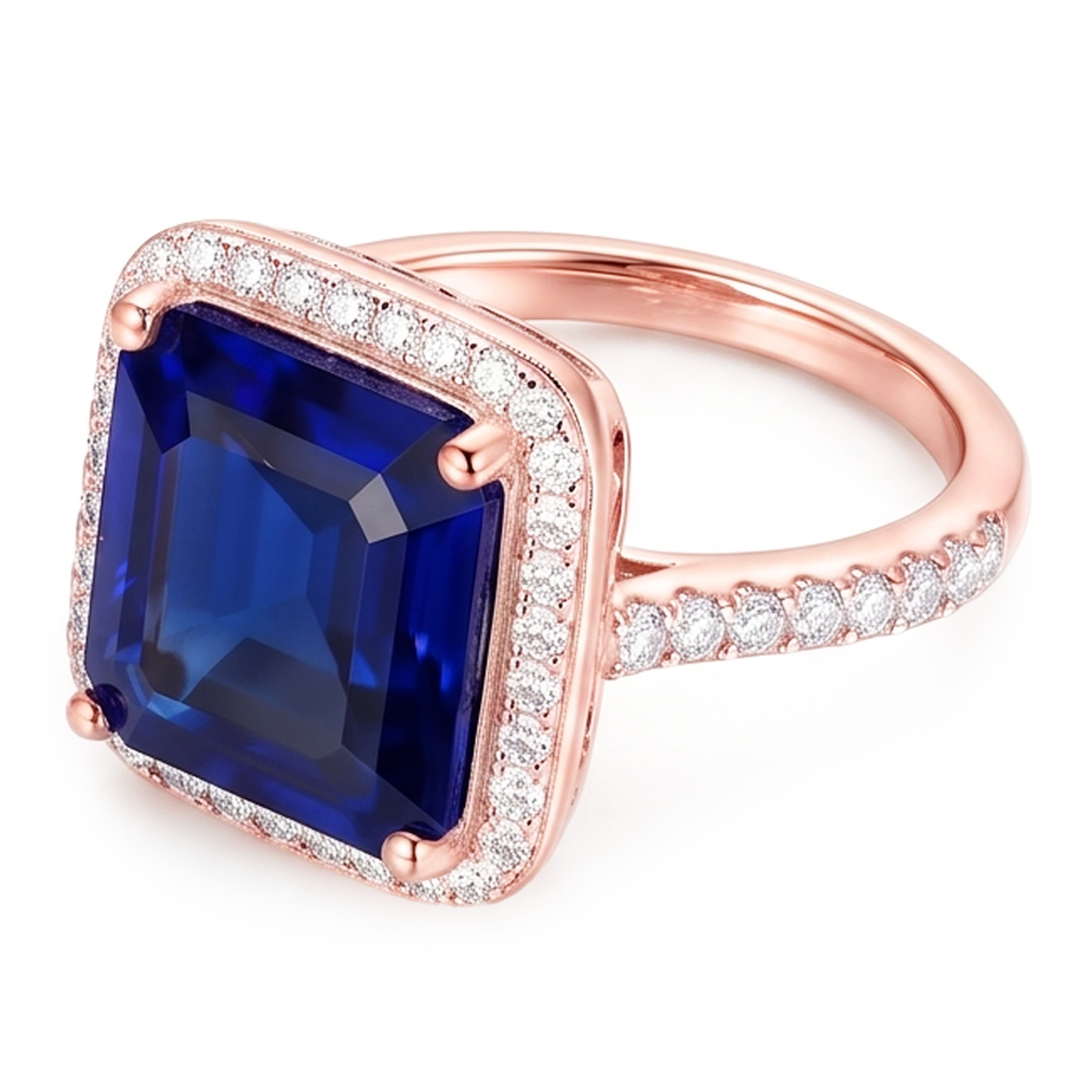 Echter Diamant Ring 6 Karat - 14K Bicolor Gold