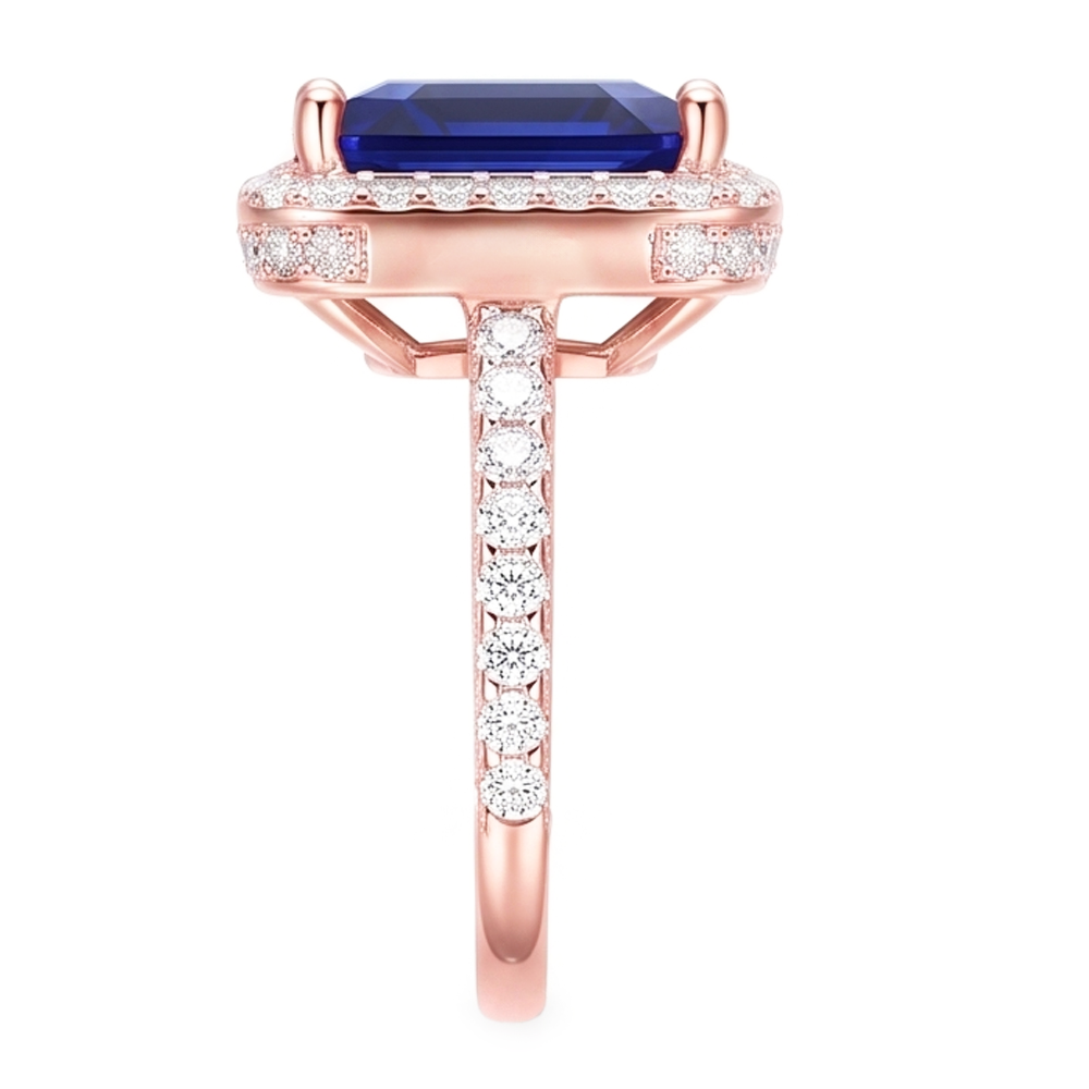 Echter Diamant Ring 6 Karat - 14K Bicolor Gold