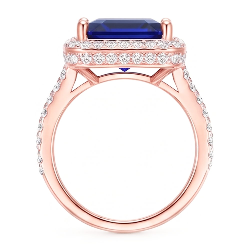 Echter Diamant Ring 6 Karat - 14K Bicolor Gold