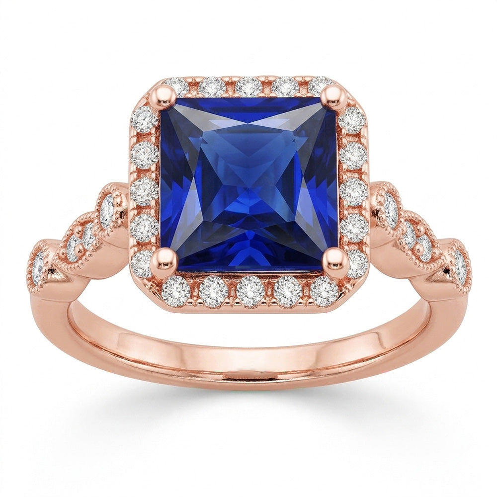 Echter Diamant Ring 6 Karat - 14K Roségold