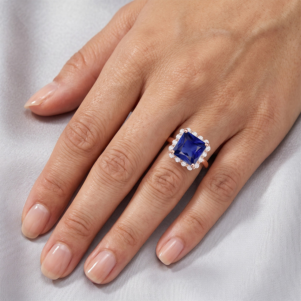 Echter Diamant Ring 6 Karat - 14K Roségold