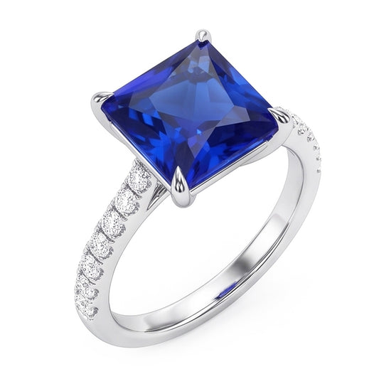 Saphir Verlobungsring GIA ZERTIFIZIERT 7,14 Karat
