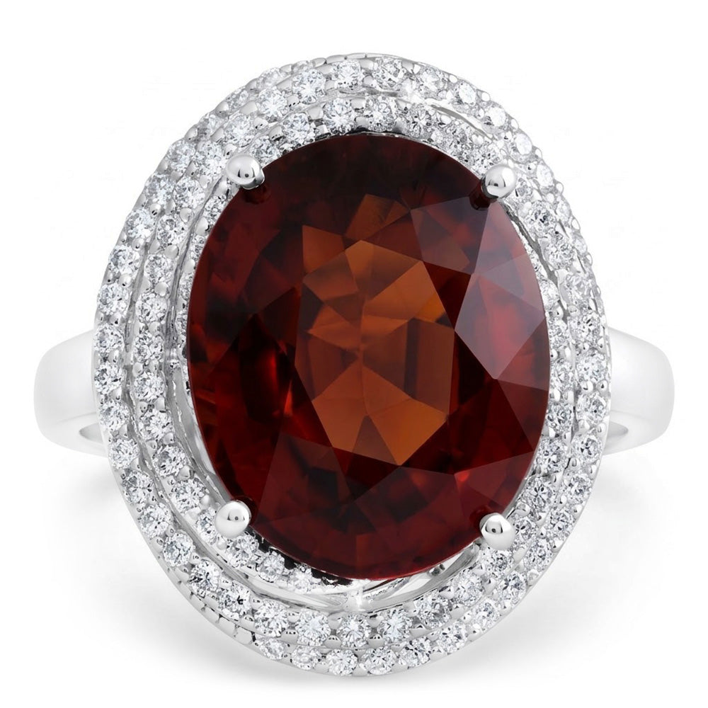 Echter Garnet Ring 19.00 Karat