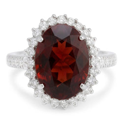 Echter Garnet Ring 19.00 Karat