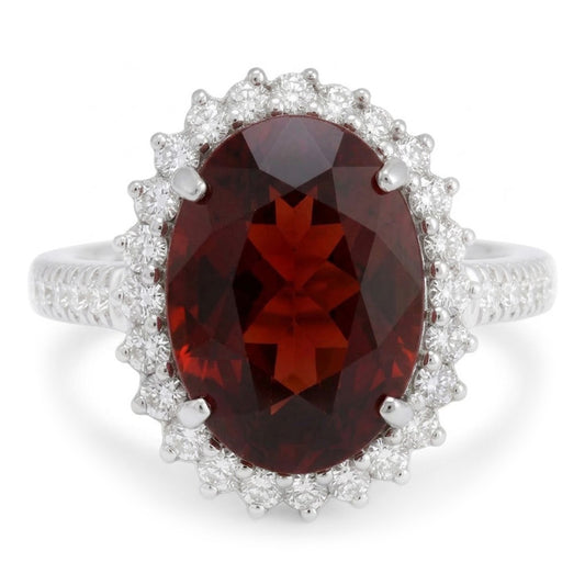 Echter Garnet Ring 19.00 Karat
