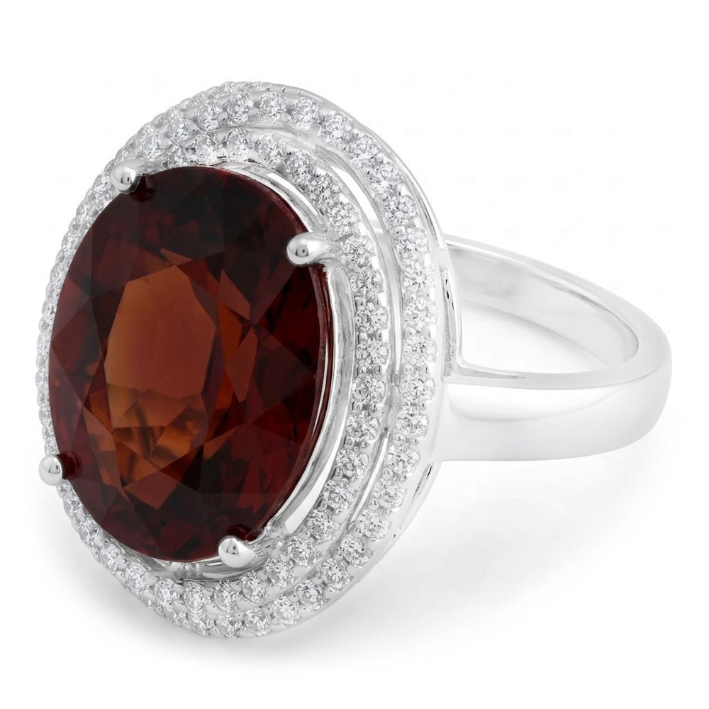 Echter Garnet Ring 19.00 Karat