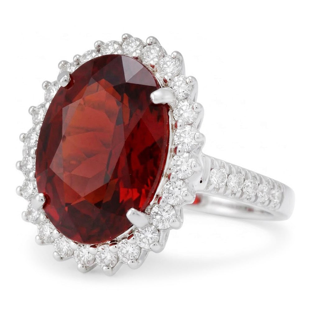 Echter Garnet Ring 19.00 Karat