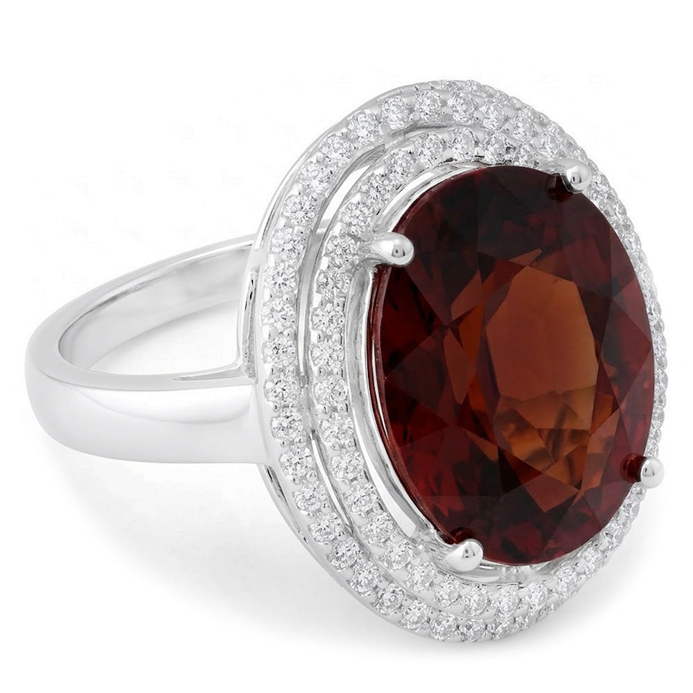 Echter Garnet Ring 19.00 Karat