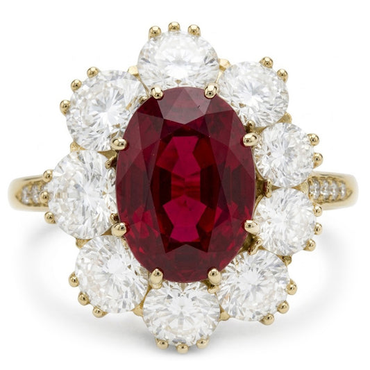 Echter Garnet Ring 7.25 Karat